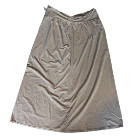 ---  ULTRA SOFT Light Copper Brown  Microfiber Stetch Skirt XL - Picture 1 of 2